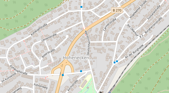 Physiotherapie auf Satellitenbild