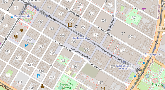 Physiotherapie auf Satellitenbild