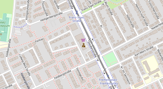 Physiotherapie auf Satellitenbild