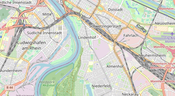 physical therapy on map