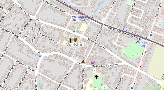 Physiotherapie auf Satellitenbild