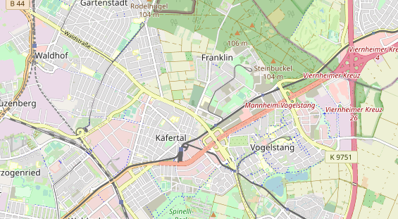 physical therapy on map