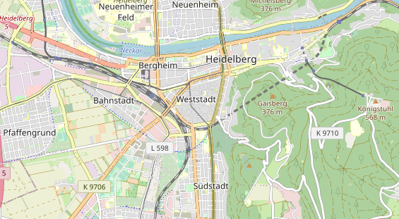 physical therapy on map