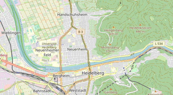 physical therapy on map