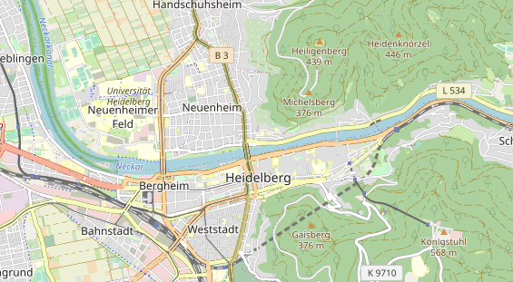 physical therapy on map