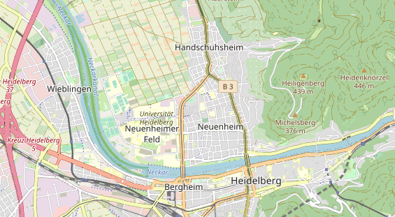 physical therapy on map