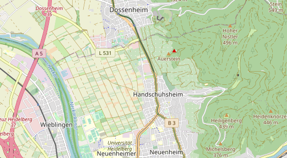 physical therapy on map