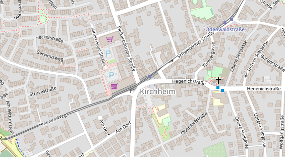 Physiotherapie auf Satellitenbild