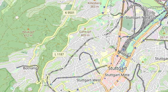 physical therapy on map