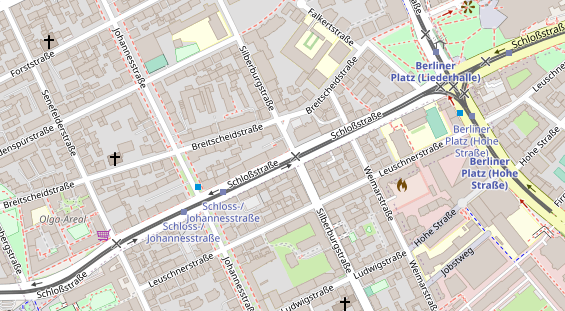 Physiotherapie auf Satellitenbild