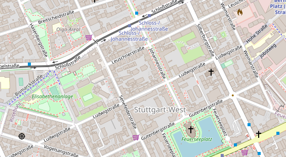 Physiotherapie auf Satellitenbild