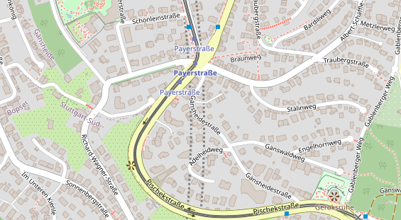 Physiotherapie auf Satellitenbild