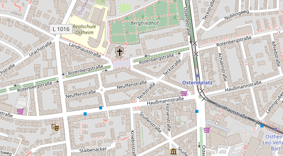 Physiotherapie auf Satellitenbild