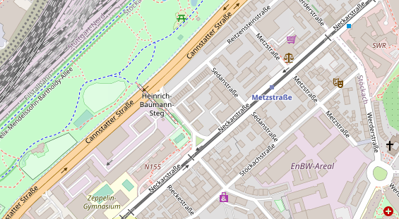 Physiotherapie auf Satellitenbild