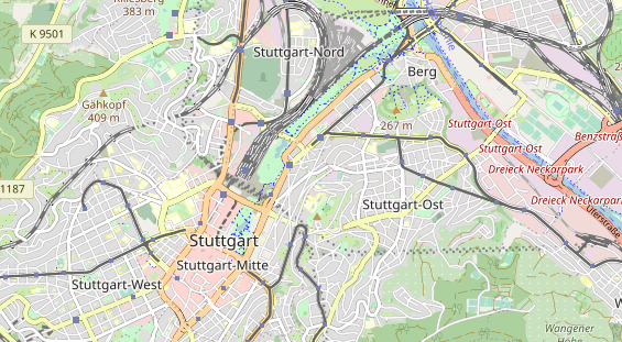 physical therapy on map
