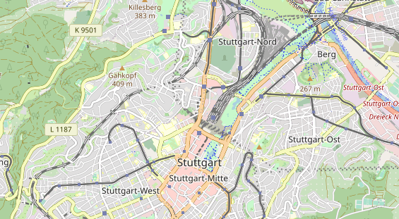 physical therapy on map