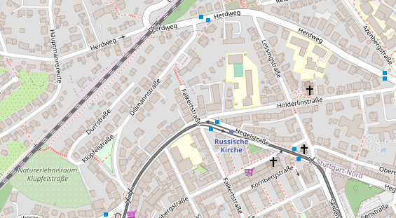 Physiotherapie auf Satellitenbild