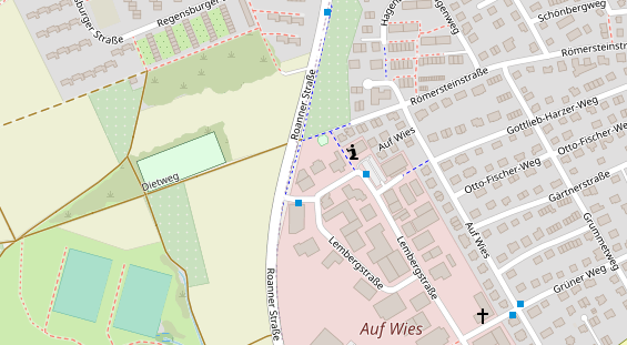 Physiotherapie auf Satellitenbild