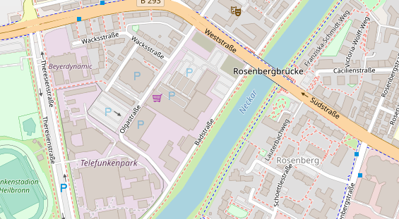 Physiotherapie auf Satellitenbild