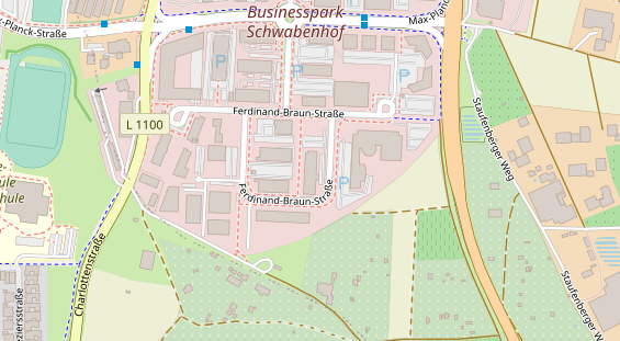 Physiotherapie auf Satellitenbild