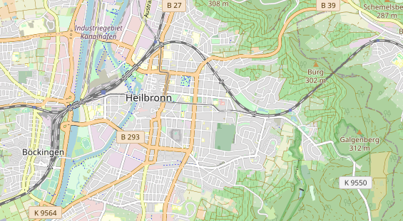 physical therapy on map