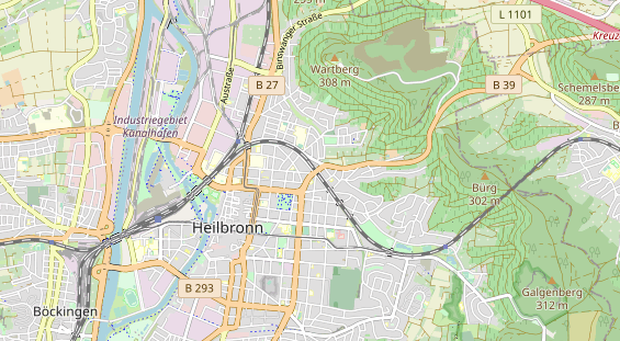 physical therapy on map