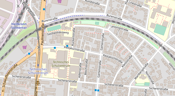 Physiotherapie auf Satellitenbild