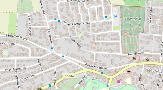 Physiotherapie auf Satellitenbild