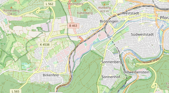 physical therapy on map