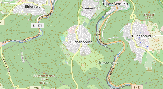 physical therapy on map