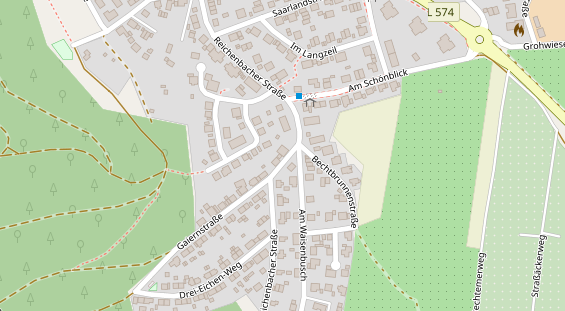 Physiotherapie auf Satellitenbild