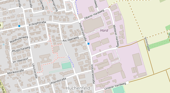 Physiotherapie auf Satellitenbild