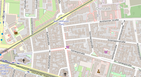 Physiotherapie auf Satellitenbild