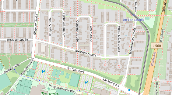 Physiotherapie auf Satellitenbild