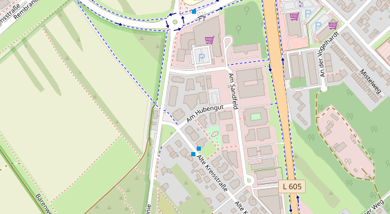 Physiotherapie auf Satellitenbild