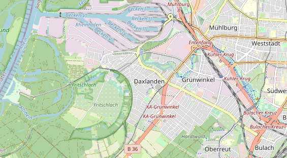 physical therapy on map