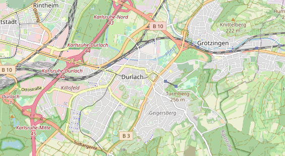 physical therapy on map