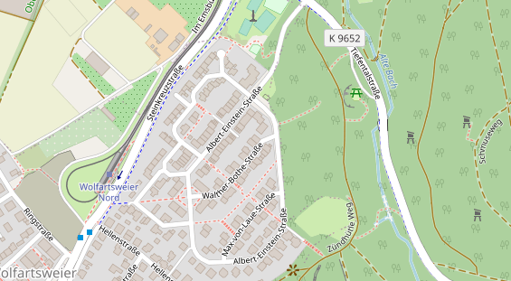 Physiotherapie auf Satellitenbild