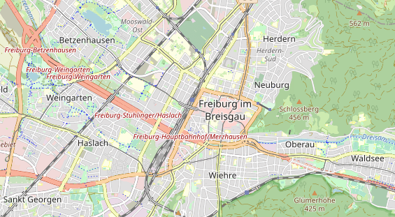 physical therapy on map