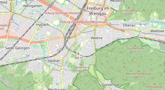 physical therapy on map