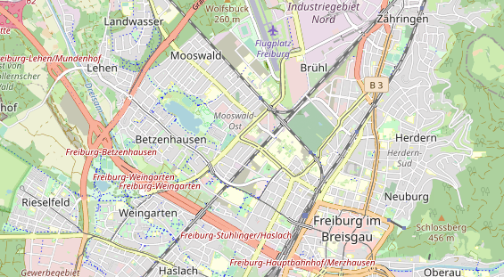 physical therapy on map