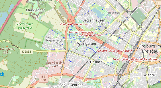 physical therapy on map