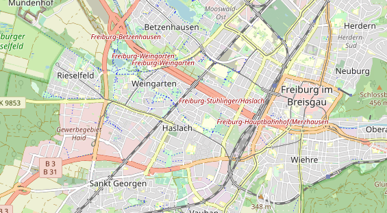 physical therapy on map