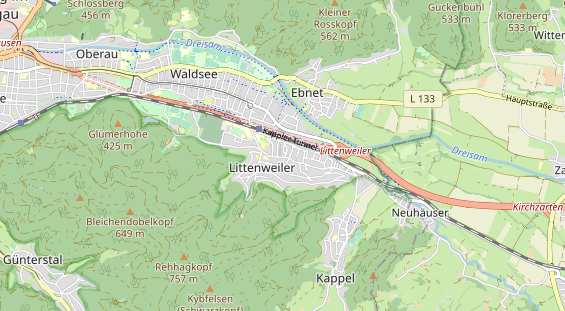 physical therapy on map