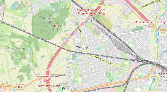 physical therapy on map