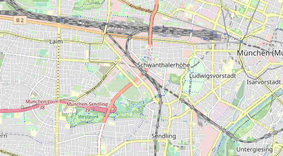 physical therapy on map