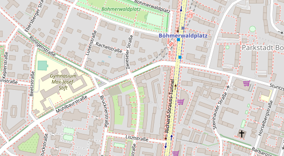 Physiotherapie auf Satellitenbild