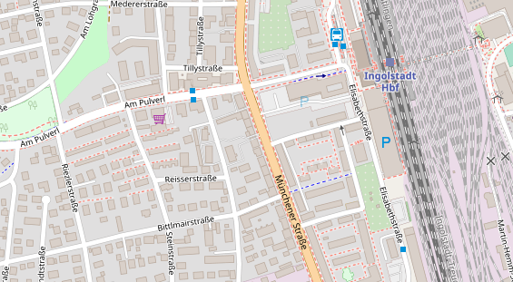 Physiotherapie auf Satellitenbild