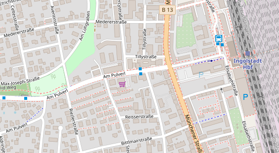 Physiotherapie auf Satellitenbild