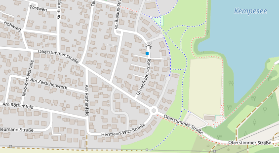 Physiotherapie auf Satellitenbild